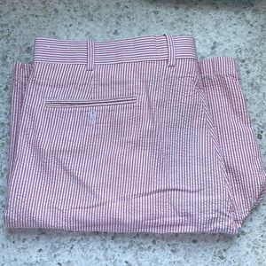 Peter Millar Seersucker golf Shorts - red/pink